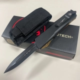 Ultem Combat Troodon D/E Automatic Knife (3.8" DLC Black) (2) Ultem Combat Troodon D/E Automatic Knife (3.8" DLC Black) (2)