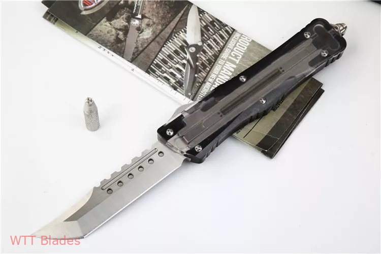 Ultem Combat Troodon Hellhound Automatic Knife Ultem (3.8" Satin),Warhound,Interceptor (2) Ultem Combat Troodon Hellhound Automatic Knife Ultem (3.8" Satin),Warhound,Interceptor (2)