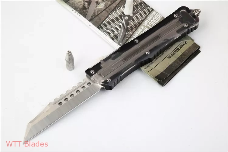 Ultem Combat Troodon Hellhound Automatic Knife Ultem (3.8" Satin),Warhound,Interceptor (3) Ultem Combat Troodon Hellhound Automatic Knife Ultem (3.8" Satin),Warhound,Interceptor (3)