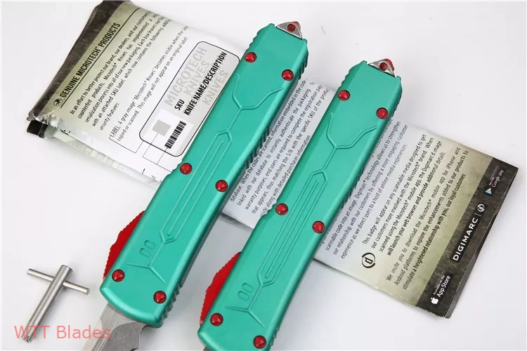 Ultratech Bounty Hunter Tanto OTF Automatic (3.4" Stonewash Full Serr) (6) Ultratech Bounty Hunter Tanto OTF Automatic (3.4" Stonewash Full Serr) (6)