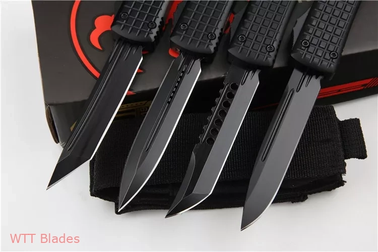 Ultratech Delta Hellhound Tanto OTF Auto Knife Frag Black AL (3.4" DLC) (2) Ultratech Delta Hellhound Tanto OTF Auto Knife Frag Black AL (3.4" DLC) (2)