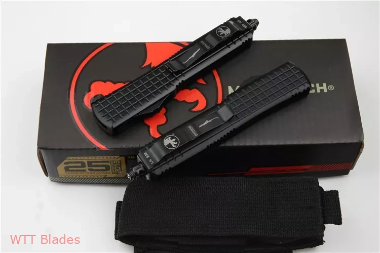 Ultratech Delta Hellhound Tanto OTF Auto Knife Frag Black AL (3.4" Stonewash) (8) Ultratech Delta Hellhound Tanto OTF Auto Knife Frag Black AL (3.4" Stonewash) (8)