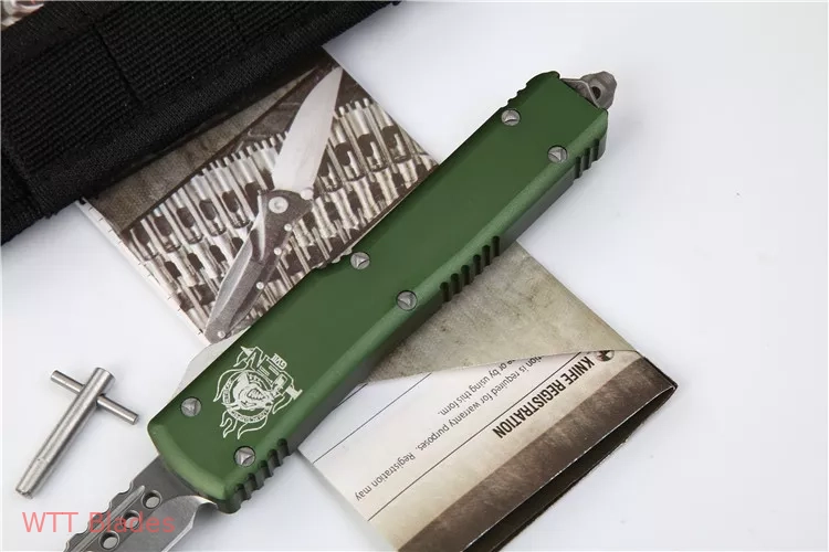 Ultratech Hellhound Razor OTF Automatic Green (3.4" SW) (4) Ultratech Hellhound Razor OTF Automatic Green (3.4" SW) (4)