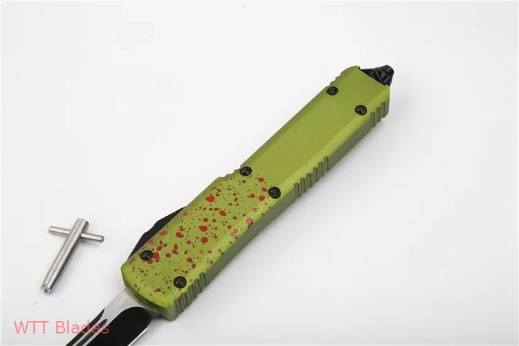 Ultratech S/E OTF Knife Green Zombie Tech CC (3.4" Black) (3) Ultratech S/E OTF Knife Green Zombie Tech CC (3.4" Black) (3)