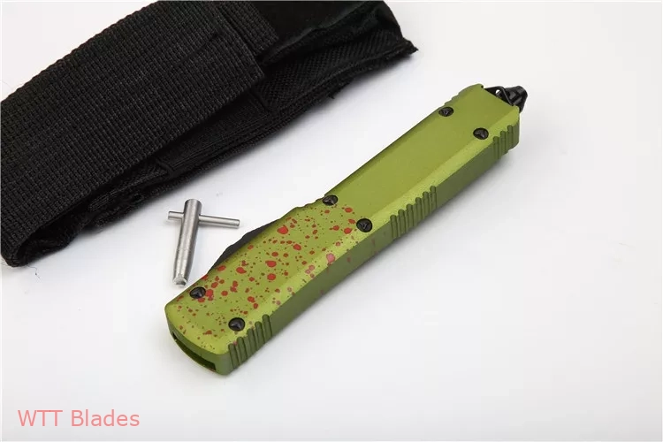 Ultratech S/E OTF Knife Green Zombie Tech CC (3.4" Black) (8) Ultratech S/E OTF Knife Green Zombie Tech CC (3.4" Black) (8)