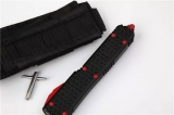 Ultratech T/E OTF Automatic Knife Tri-Grip Black/Red (3.4" Stonewash Full Serr) (6) Ultratech T/E OTF Automatic Knife Tri-Grip Black/Red (3.4" Stonewash Full Serr) (6)