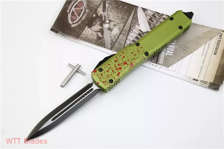 Ultratech Zombie Tech D/E Automatic Knife CC (3.4" Black) Ultratech Zombie Tech D/E Automatic Knife CC (3.4" Black)