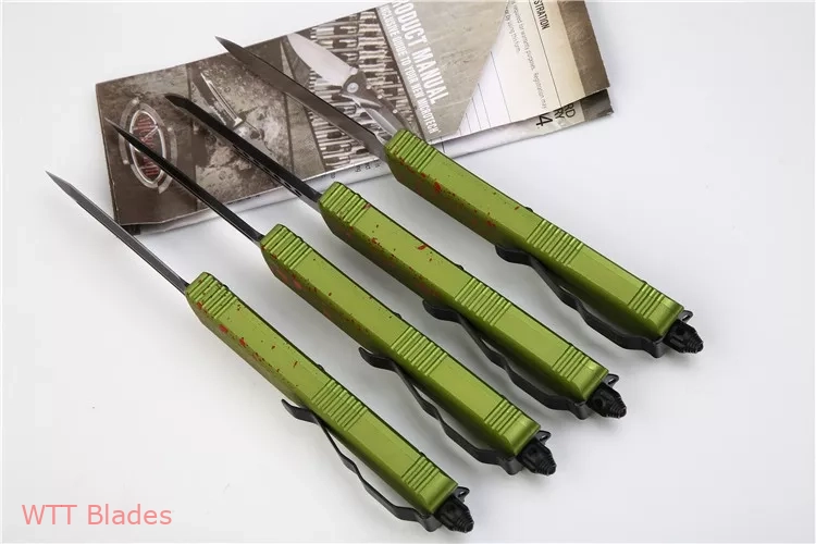 Ultratech Zombie Tech D/E Automatic Knife CC (3.4" Black) (2) Ultratech Zombie Tech D/E Automatic Knife CC (3.4" Black) (2)