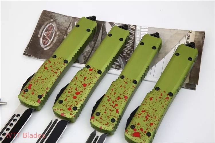 Ultratech Zombie Tech D/E Automatic Knife CC (3.4" Black) (6) Ultratech Zombie Tech D/E Automatic Knife CC (3.4" Black) (6)