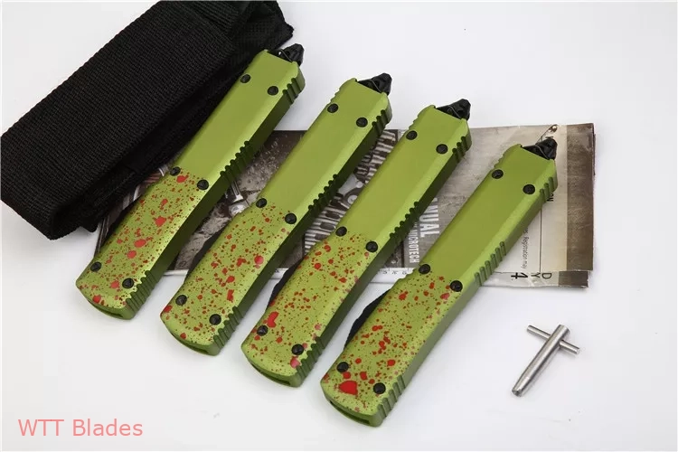 Ultratech Zombie Tech D/E Automatic Knife CC (3.4" Black) (8) Ultratech Zombie Tech D/E Automatic Knife CC (3.4" Black) (8)