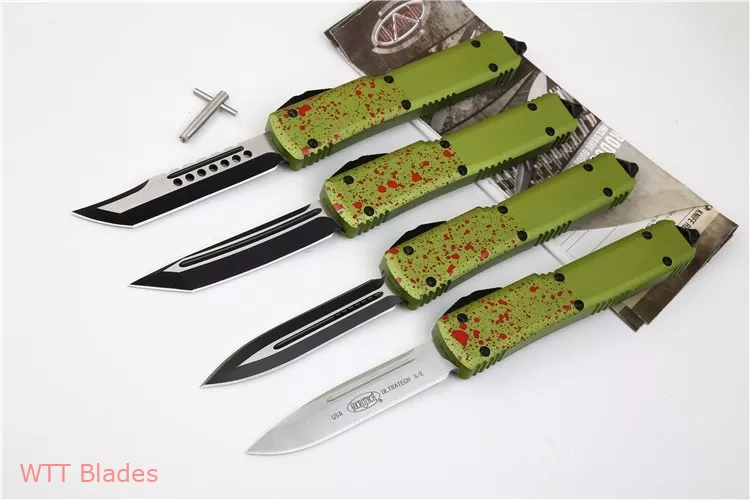 Ultratech Zombie Tech T/E Automatic Knife CC (3.4" Black) (2) Ultratech Zombie Tech T/E Automatic Knife CC (3.4" Black) (2)