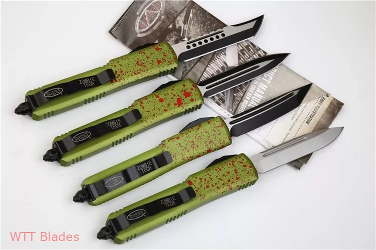 Ultratech Zombie Tech T/E Automatic Knife CC (3.4" Black) (4) Ultratech Zombie Tech T/E Automatic Knife CC (3.4" Black) (4)