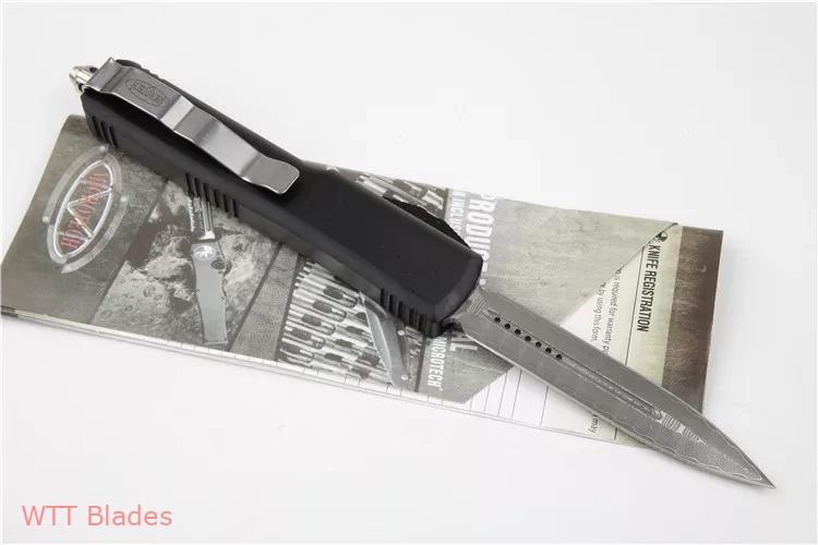 UTX-70 D/E OTF Automatic Knife (2.4" Damascus) (4) UTX-70 D/E OTF Automatic Knife (2.4" Damascus) (4)