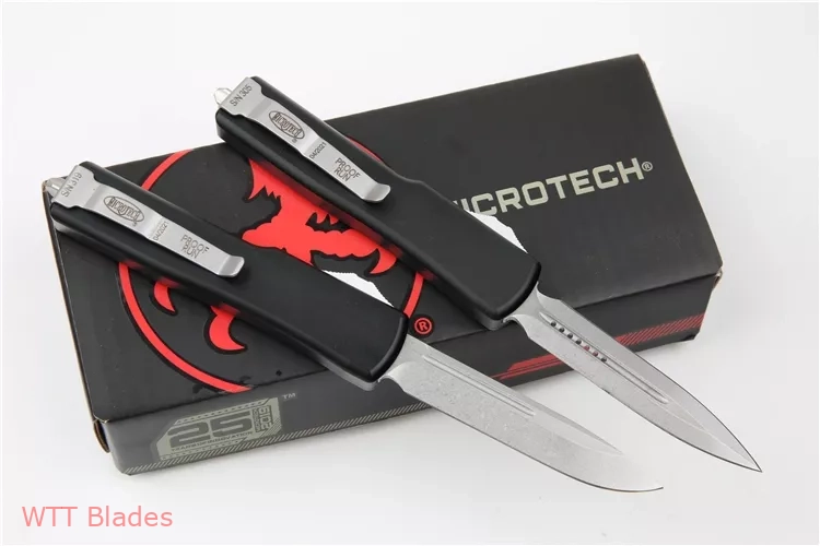 UTX-70 D/E OTF Automatic Knife (2.4" Stonewash) (2)