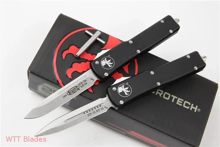 UTX-70 D/E OTF Automatic Knife (2.4" Stonewash) (3)