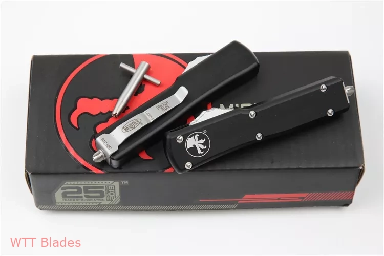 UTX-70 D/E OTF Automatic Knife (2.4" Stonewash) (6) UTX-70 D/E OTF Automatic Knife (2.4" Stonewash) (6)