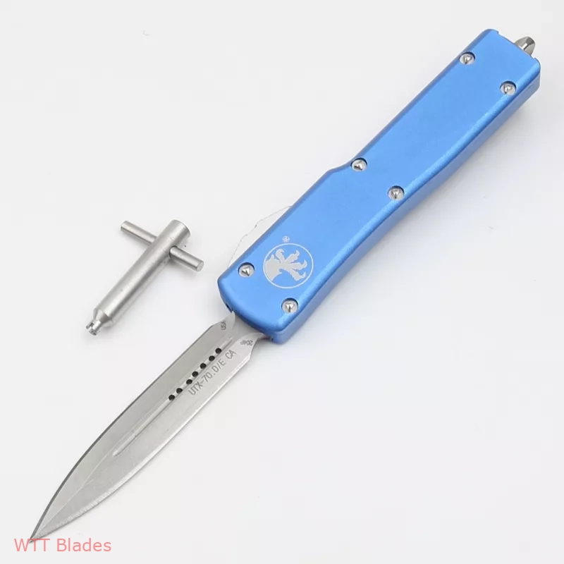 UTX-70 D/E OTF Automatic Knife Blue (2.4" Stonewash) UTX-70 D/E OTF Automatic Knife Blue (2.4" Stonewash)
