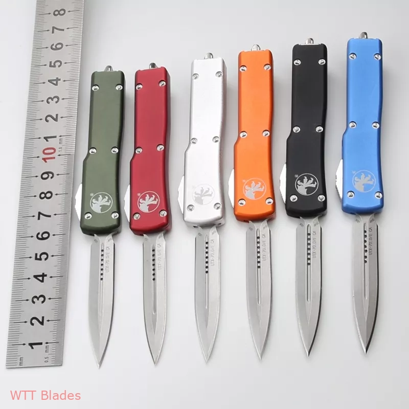 UTX-70 D/E OTF Automatic Knife Silver (2.4" Stonewash) (8) UTX-70 D/E OTF Automatic Knife Silver (2.4" Stonewash) (8)