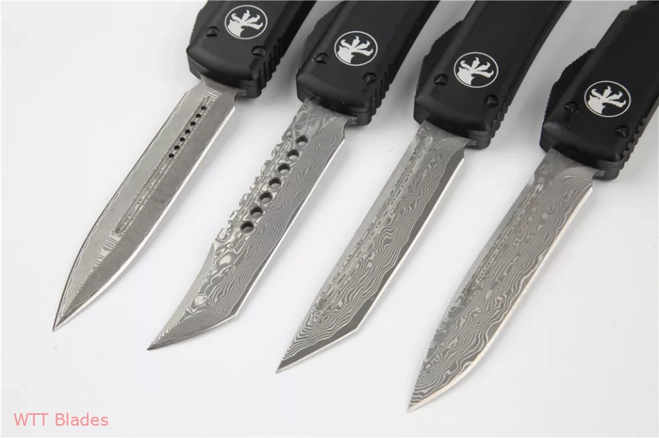 UTX-70 OTF Hellhound Tanto Automatic Knife Black (2.4" Damascus) (4) UTX-70 OTF Hellhound Tanto Automatic Knife Black (2.4" Damascus) (4)