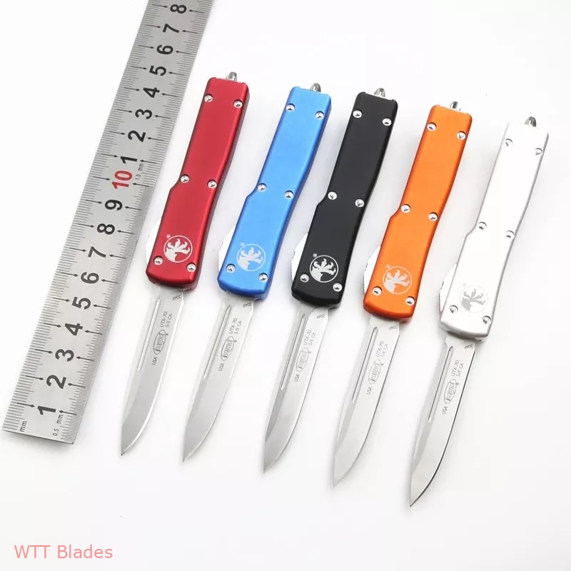 UTX-70 S/E OTF Automatic Knife Orange (2.4" Stonewash) (2)
