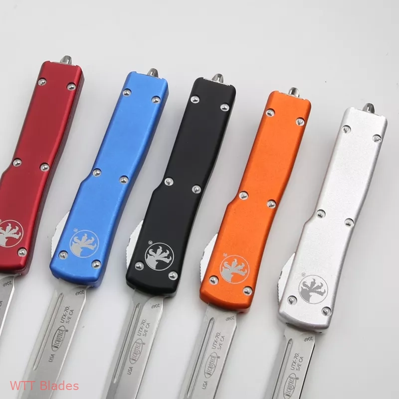 UTX-70 S/E OTF Automatic Knife Orange (2.4" Stonewash) (5)