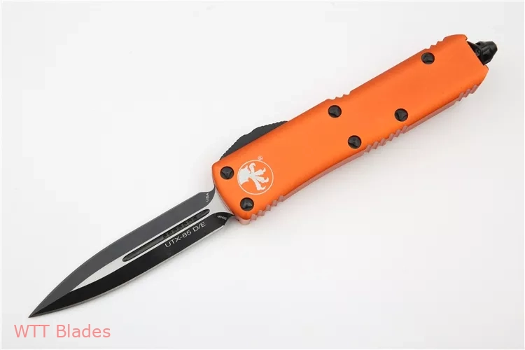 UTX-85 D/E OTF Auto Knife Orange Al (3.125" Black) UTX-85 D/E OTF Auto Knife Orange Al (3.125" Black)