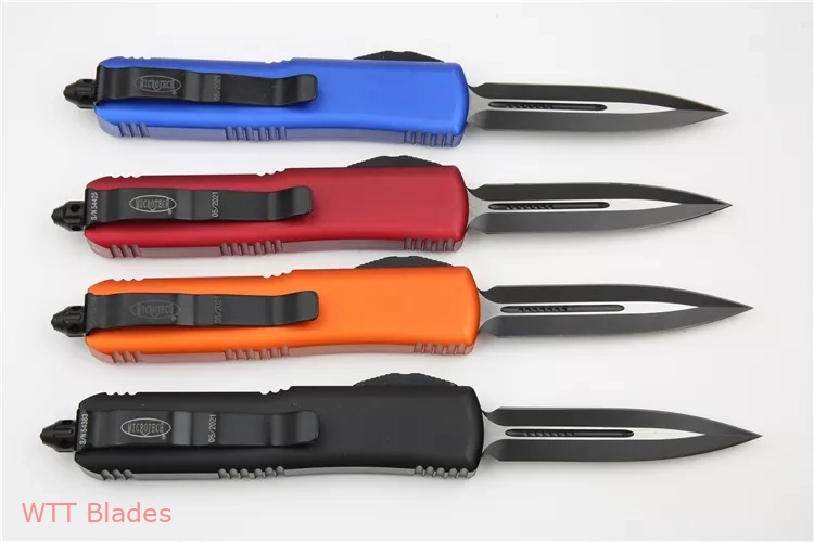 UTX-85 D/E OTF Auto Knife Orange Al (3.125" Black) (5) UTX-85 D/E OTF Auto Knife Orange Al (3.125" Black) (5)
