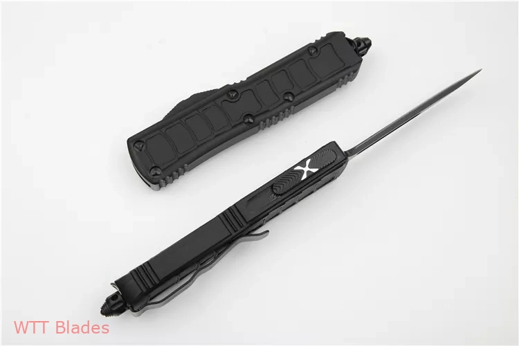 UTX-85 II T/E Signature Series Tanto OTF Knife Black (3" Two-Tone) (6) UTX-85 II T/E Signature Series Tanto OTF Knife Black (3" Two-Tone) (6)