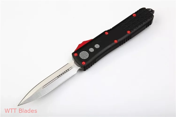 UTX-85 Jedi Master D/E OTF Automatic Knife Black / Red (3.125" Satin) UTX-85 Jedi Master D/E OTF Automatic Knife Black / Red (3.125" Satin)