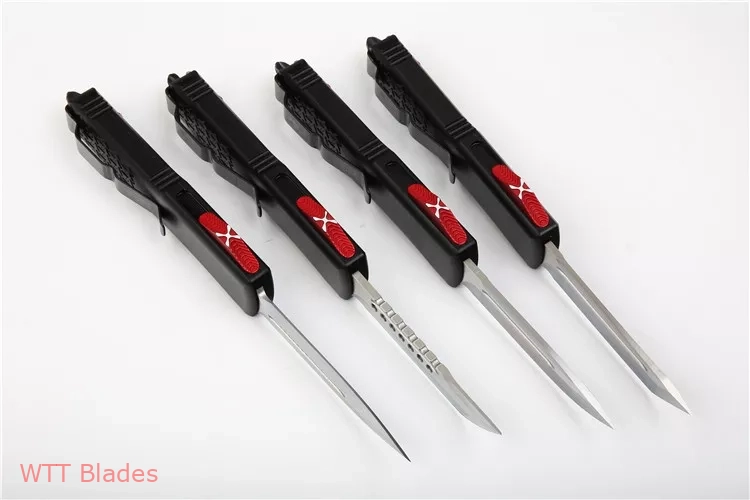 UTX-85 Jedi Master D/E OTF Automatic Knife Black / Red (3.125" Satin) (6) UTX-85 Jedi Master D/E OTF Automatic Knife Black / Red (3.125" Satin) (6)