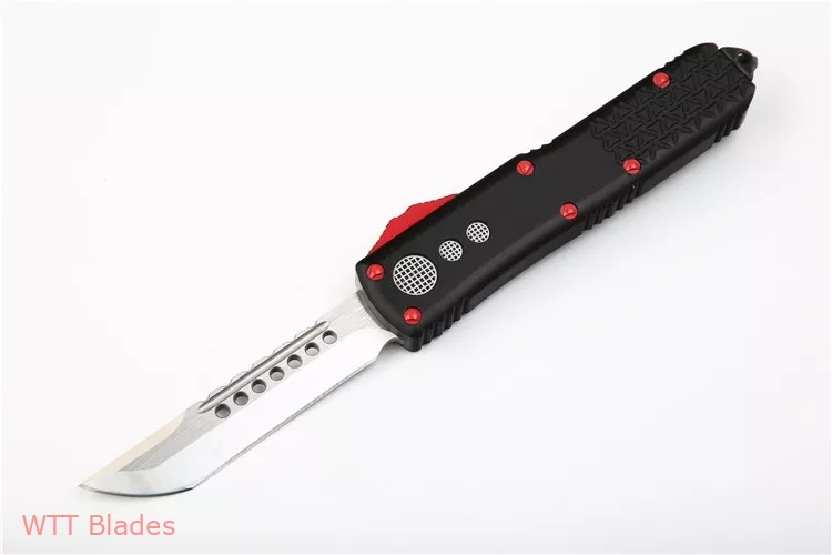 UTX-85 Jedi Master Hellhound Tanto OTF Automatic Knife Black / Red (3.125" Satin) UTX-85 Jedi Master Hellhound Tanto OTF Automatic Knife Black / Red (3.125" Satin)