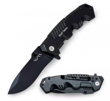 WTT Black Folding Pocket Knife Tactical Knives for Survival Camping EDC Outdoor Tools WTT Black Folding Pocket Knife Tactical Knives for Survival Camping EDC Outdoor Tools