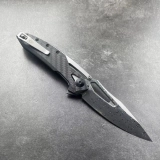 ZT 0990 Frame Lock Knife Carbon Fiber (3.25" Damascus) (3) ZT 0990 Frame Lock Knife Carbon Fiber (3.25" Damascus) (3)