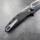 ZT 0990 Frame Lock Knife Carbon Fiber (3.25" Damascus) (7) ZT 0990 Frame Lock Knife Carbon Fiber (3.25" Damascus) (7)