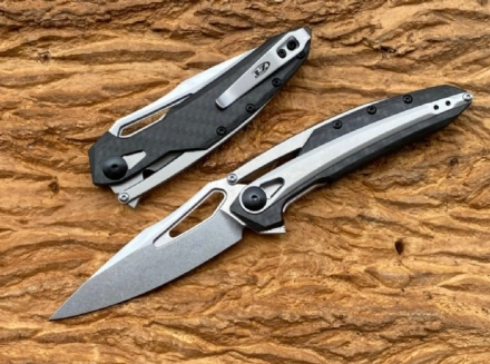 ZT 0990 Frame Lock Knife Carbon Fiber (3.25" Stonewash) ZT 0990 Frame Lock Knife Carbon Fiber (3.25" Stonewash)