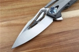 Zero Tolerance 0999 Factory Custom Flipper 4.1" CTS-204P/CPM-D2 Blade, Carbon Fiber and Titanium Handles, Frame Lock (2) Zero Tolerance 0999 Factory Custom Flipper 4.1" CTS-204P/CPM-D2 Blade, Carbon Fiber and Titanium Handles, Frame Lock (2)